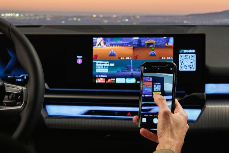 La plateforme de jeu AirConsole sur la BMW i5