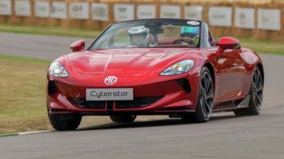 Le MG Cyberster en première mondiale à Goodwood