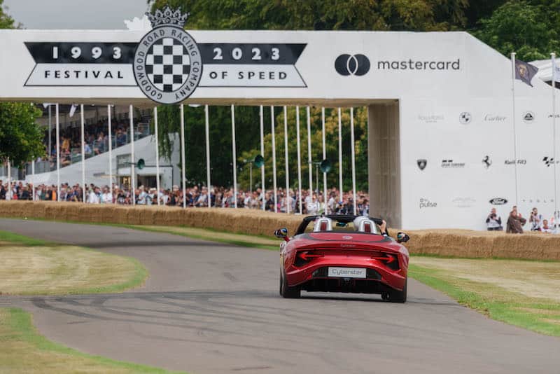 Le MG Cyberster en première mondiale à Goodwood