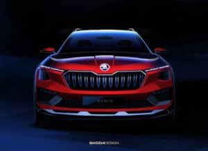 L'esquisse du Skoda Kamiq restylé