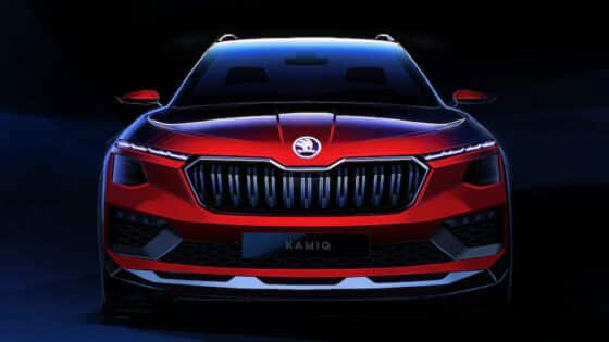 L'esquisse du Skoda Kamiq restylé