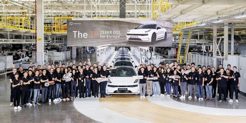 La production de la Zeekr 001 a débuté en Chine pour la version européenne