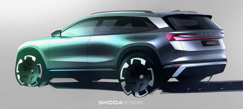 Skoda Kodiaq : son design révélé par les croquis officiels