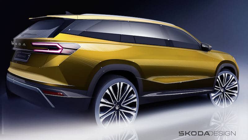 Skoda Kodiaq : son design révélé par les croquis officiels