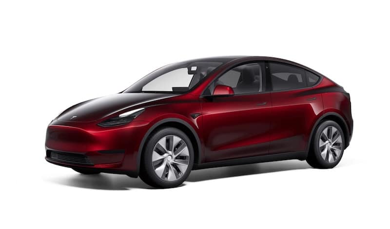 Tesla Model Y Midnight Cherry Red