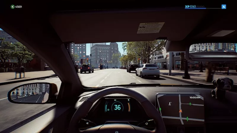 La vue intérieure dans Taxi Life