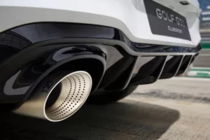 Les sorties d'échappement spécifiques de la GTI Clubsport