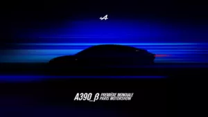 Alpine annonce son A390 avec un concept car pour le Mondial de l'auto