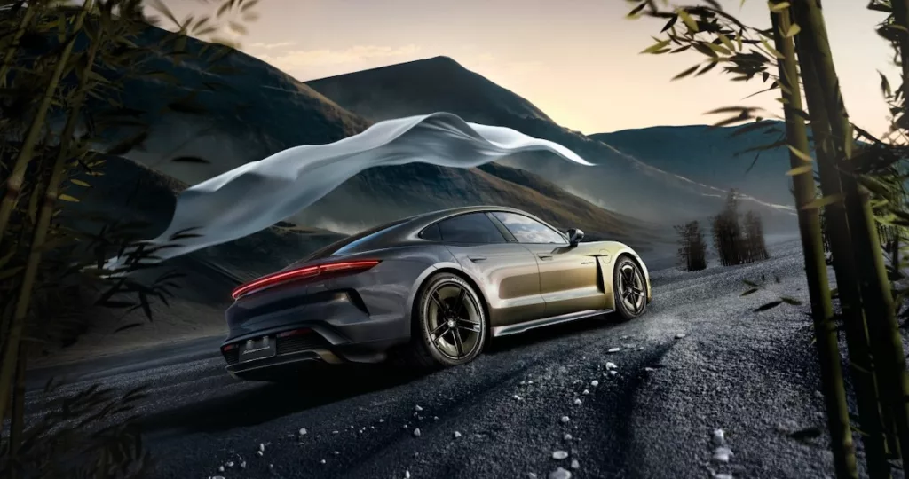Porsche Taycan Turbo S Celestial Jade 