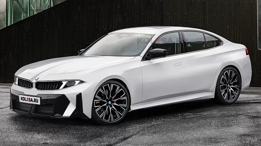 Voici la première image de la future BMW Série 3 thermique de 2026 - illustration : Kolesa