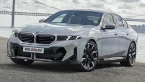 La BMW Série 5 restylée façon Neue Klasse - illustration : Kolesa