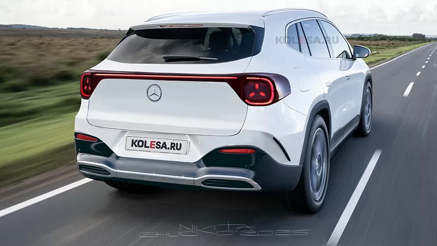 Mercedes GLA 3 -  illustration : Nikita Chuicko – Kolesa