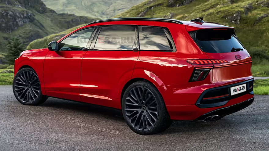 Audi Q9 2026 - illustration : Nikita Chuicko – Kolesa