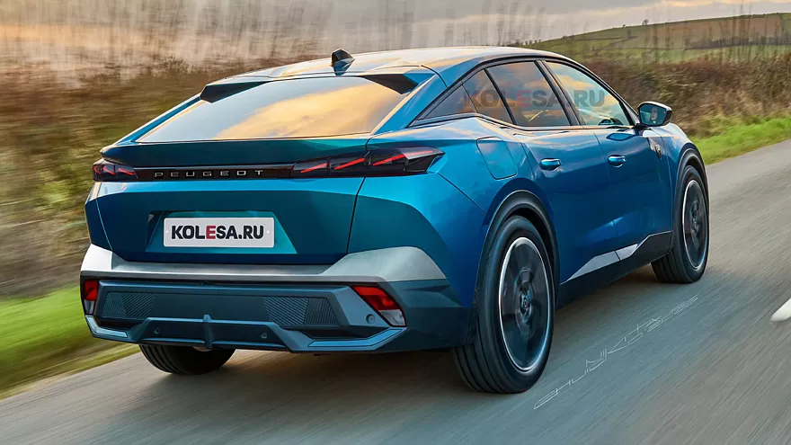 Peugeot 408 2026 - illustration : Nikita Chuicko – Kolesa
