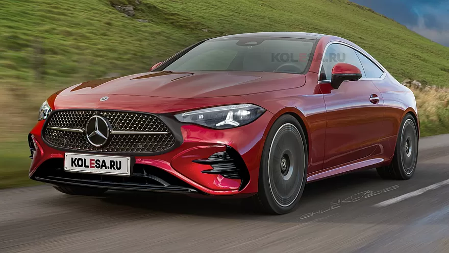 Mercedes CLE Coupé restylé - illustration : Kolesa